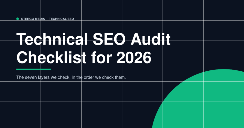 Technical SEO Audit Checklist for 2026 – Stergo Media | Your Favourite ...